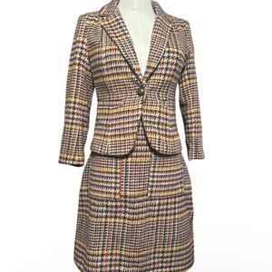Vintage ModCloth Blazer and Skirt Suit Set Woman’s Size XXS